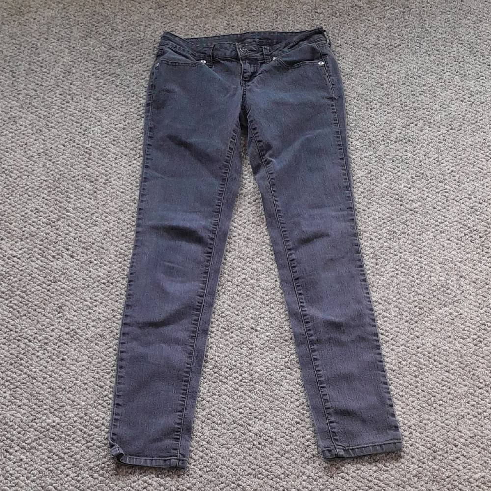 Women's Slim Straight Jeans in Dark Gray